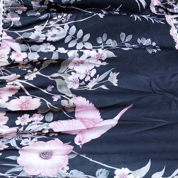 Nwt Rachel Zoe Black Floral Maxi Skirt - Picture 9 of 17